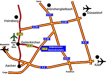 Anfahrt City Hotel Geilenkirchen